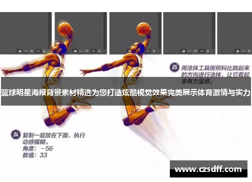 篮球明星海报背景素材精选为您打造炫酷视觉效果完美展示体育激情与实力